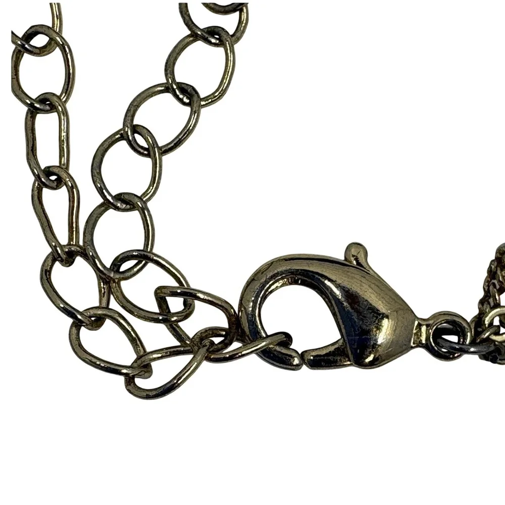 3 Layered Disc Pendant Necklace Gold Tone‎ Chain Women Fashion Jewelry